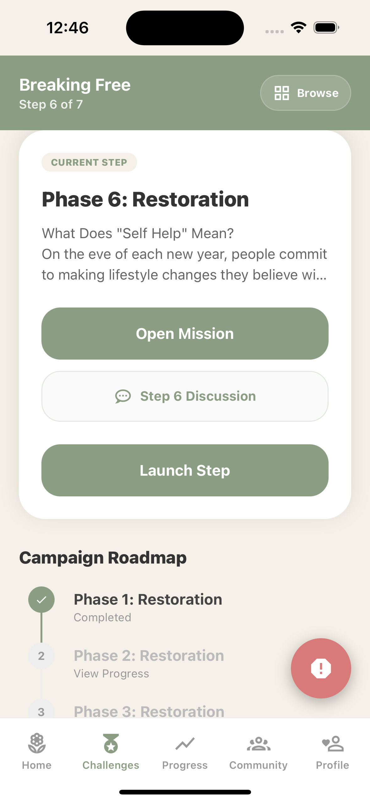 Daily Missions Interface